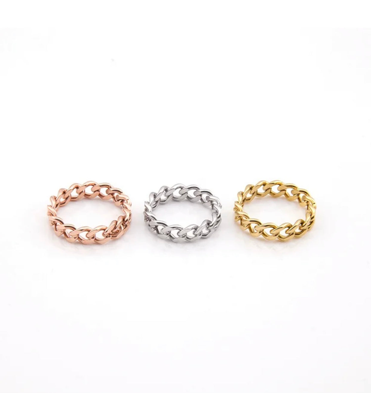 Chain Ring | Rose Gold - Premium Ring from SBS - Just $5! Shop now at ShadedbyShanell