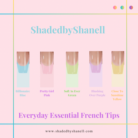 5 SET BUNDLE DEAL: ShadedbyShanell Essential French Tips | NUDE FILL | 150 NAILS | Short Ballerina ShadedbyShanell