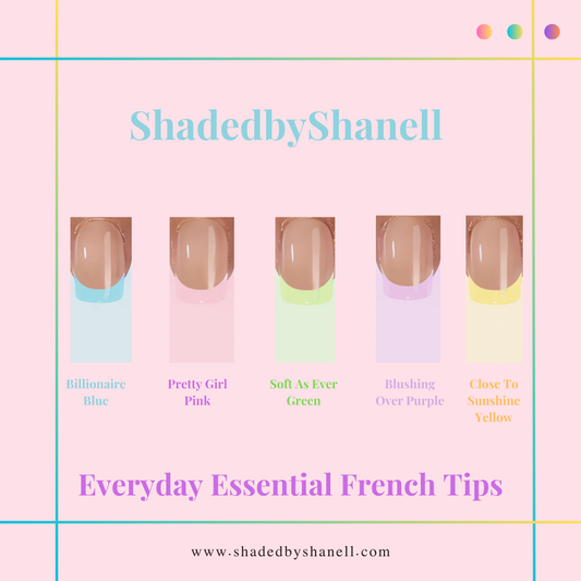 5 SET BUNDLE DEAL: ShadedbyShanell Essential French Tips | NUDE FILL | 150 NAILS | The Perfect Length Square ShadedbyShanell