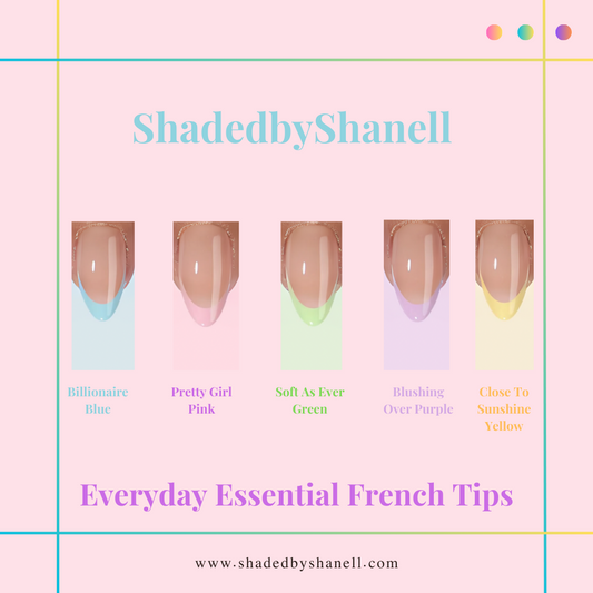 5 SET BUNDLE DEAL: ShadedbyShanell Essential French Tips | NUDE FILL | 150 NAILS | The Perfect Length Stiletto ShadedbyShanell