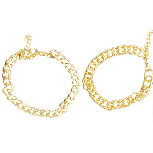 Double Up | 2 Piece Anklet Set | Gold