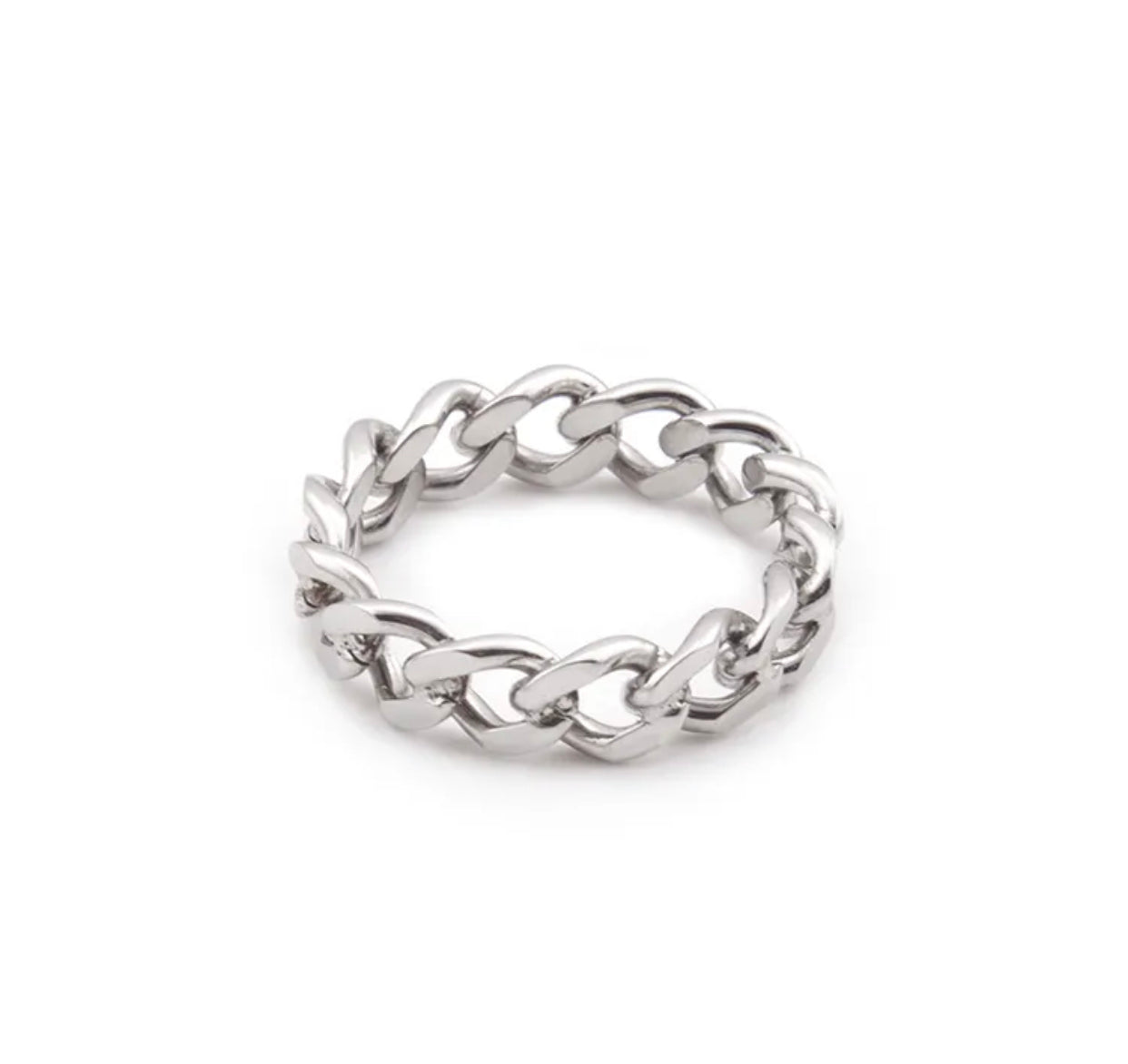 Chain Ring | Silver - Premium Ring from SBS - Just $5! Shop now at ShadedbyShanell