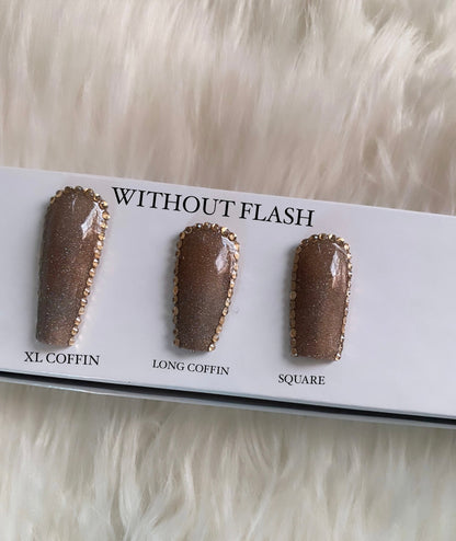 The Wealthy Auntie | Reflective Glitter - Premium Press-On Nails from ShadedbyShanell - Just $219.99! Shop now at ShadedbyShanell