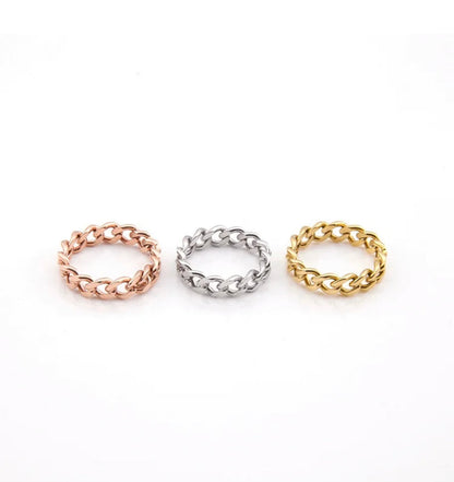 Chain Ring | Silver - Premium Ring from SBS - Just $5! Shop now at ShadedbyShanell