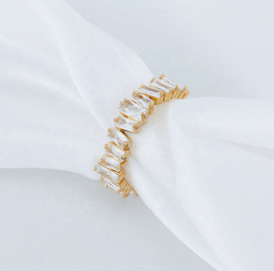 Rock Solid Baguette Ring | Gold ShadedbyShanell