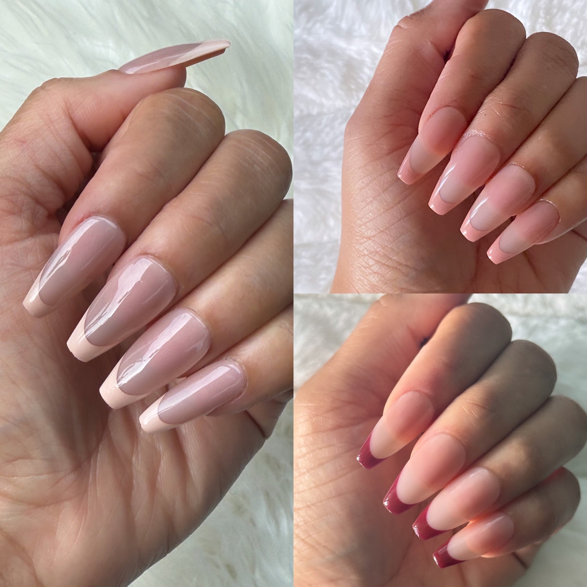 ShadedbyShanell Essential French Tips | SHEER NUDE FULL | 30 NAILS PRESS-ON SET | Medium Ballerina | Nude Collection ShadedbyShanell