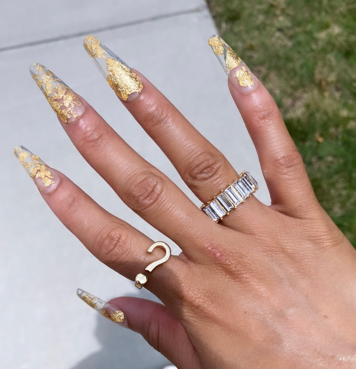 Smoke and Mirrors Ring | Clear & Gold - Premium Ring from SBS - Just $5! Shop now at ShadedbyShanell