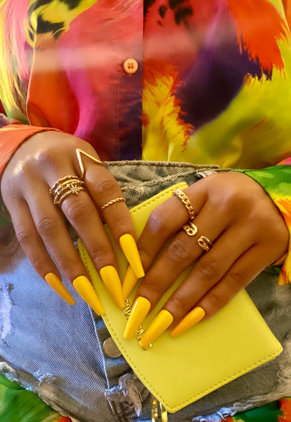 Shades of Summer '23: In the Sunshine | Shades of Yellow - Premium Press-On Nails from ShadedbyShanell - Just $25! Shop now at ShadedbyShanell