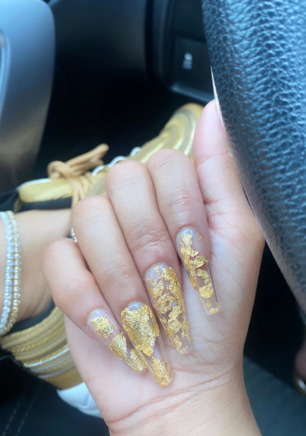 RESTOCKED: Shaded in the Snow '21: Clear & Gold | Summer ‘22 (Final) Restock - Premium Press-On Nails from SBS - Just $39! Shop now at ShadedbyShanell