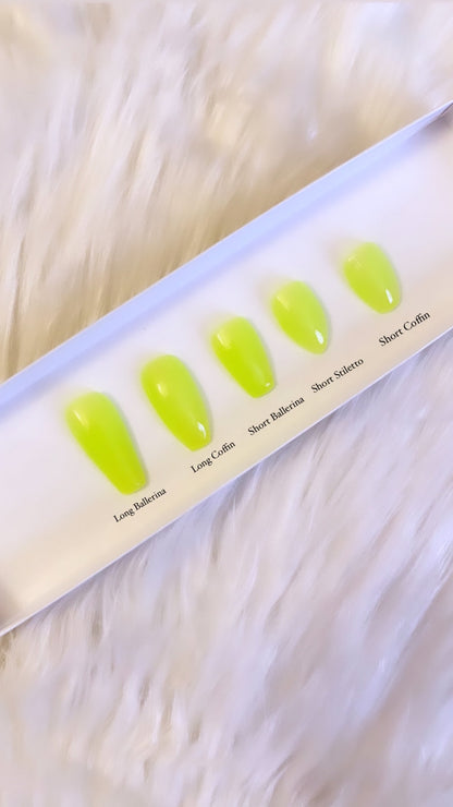 Shades of Summer '23: Jelly Nells | Making $$$, Green - Premium Press-On Nails from ShadedbyShanell - Just $29! Shop now at ShadedbyShanell