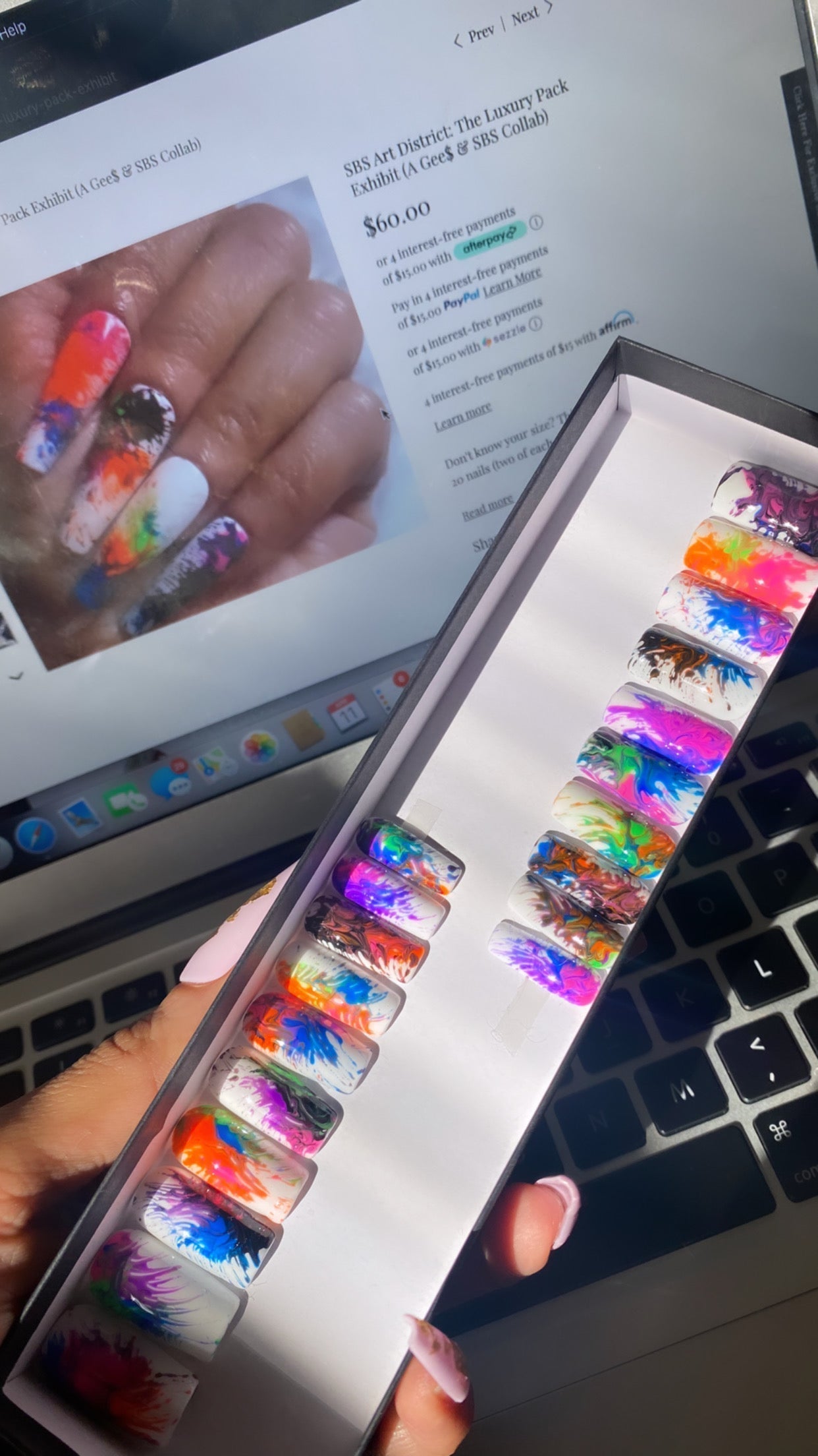 SBS Art District: The Luxury Pack Exhibit | A Gee$ & SBS Collab - Premium Press-On Nails from ShadedbyShanell - Just $60! Shop now at ShadedbyShanell