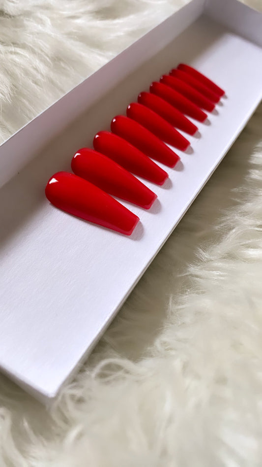 For the Love of Shanell '23: Be Mine | Red & Nude - Premium Press-On Nails from SBS - Just $19! Shop now at ShadedbyShanell